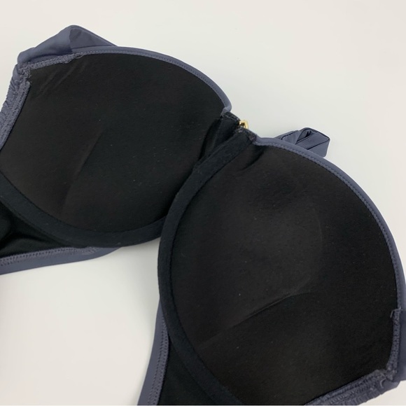 Victorias Secret Bombshell Padded Push Up Bikini Top Slate Grey 2 Cups 36B - Picture 9 of 12